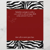 Prospectus 21,6 Cm X 24,94 Cm Circulaire Cutlery Zebra Red (Dos)