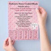 Prospectus 21,6 Cm X 24,94 Cm Circulaire d'affaires avec bandes détachées (main)