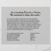 Prospectus 21,6 Cm X 24,94 Cm Circulaire d'affaires de l'entreprise comptable (Dos)