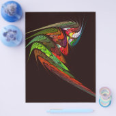 Prospectus 21,6 Cm X 24,94 Cm Circulaire d'art Abstrait Chameleon (Simple)