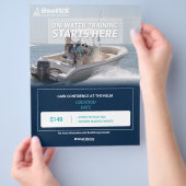 Prospectus 21,6 Cm X 24,94 Cm Circulaire de formation en mer (main)