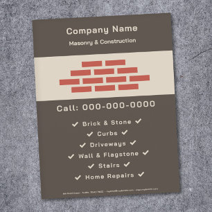 Prospectus 21,6 Cm X 24,94 Cm Circulaire de maçonnerie