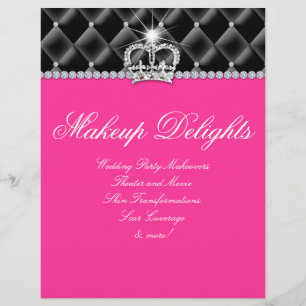 Prospectus 21,6 Cm X 24,94 Cm Circulaire de maquillage Salon des cheveux Diamant