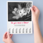 Prospectus 21,6 Cm X 24,94 Cm Circulaire de vente de chats (main)