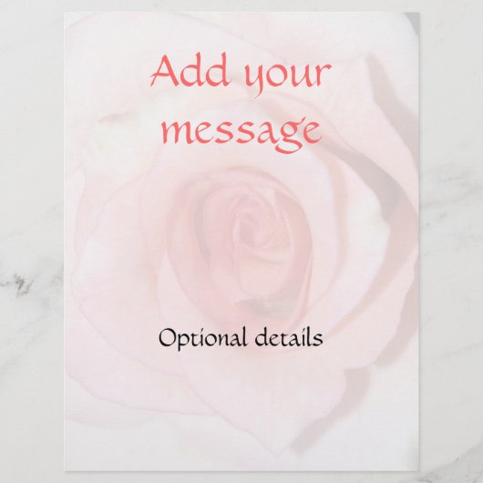 Prospectus 21,6 Cm X 24,94 Cm Circulaire des Arrière - plans roses (Devant)