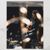 Prospectus 21,6 Cm X 24,94 Cm Circulaire d'événements Modèle Divertissement noir (Dos)