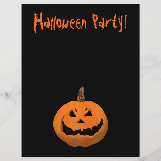 Prospectus 21,6 Cm X 24,94 Cm Circulaire d'Halloween : Jack-o-Lantern (Devant)