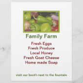 Prospectus 21,6 Cm X 24,94 Cm Circulaire du marché agricole (Dos)