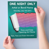 Prospectus 21,6 Cm X 24,94 Cm Circulaire d'une seule nuit (main)