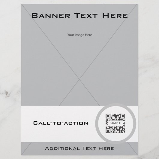 Prospectus 21,6 Cm X 24,94 Cm Circulaire Modèle Générique 2 (Devant)