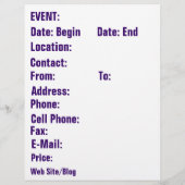 Prospectus 21,6 Cm X 24,94 Cm Circulaire modèle Mardi Gras (Dos)