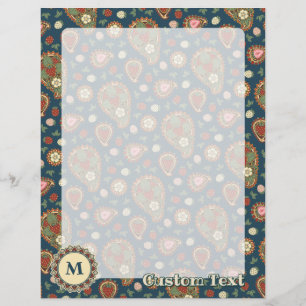 Prospectus 21,6 Cm X 24,94 Cm Circulaire Motif Fraise Paisley