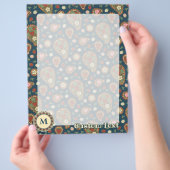 Prospectus 21,6 Cm X 24,94 Cm Circulaire Motif Fraise Paisley (main)