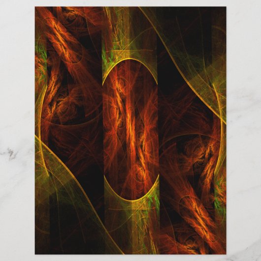 Prospectus 21,6 Cm X 24,94 Cm Circulaire Mystique Jungle Art Abstrait (Devant)
