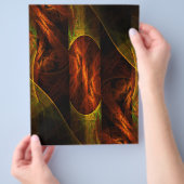 Prospectus 21,6 Cm X 24,94 Cm Circulaire Mystique Jungle Art Abstrait (main)