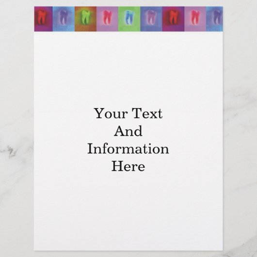 Prospectus 21,6 Cm X 24,94 Cm Circulaire pour dentistes (Devant)