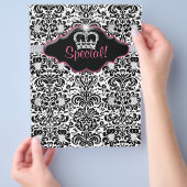 Prospectus 21,6 Cm X 24,94 Cm Circulaire Salon Fleur Damas Bijoux Couronne (main)