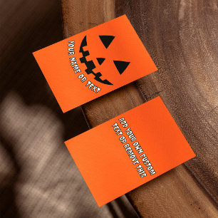 Prospectus 21,6 Cm X 24,94 Cm Citrouille personnalisé Nom d'Halloween et TEXTE P