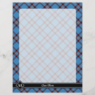 Prospectus 21,6 Cm X 24,94 Cm Clan Elliot Ancienne circulaire Tartan