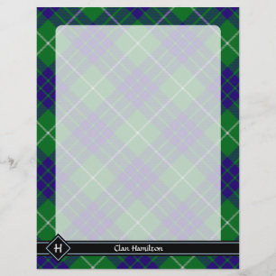 Prospectus 21,6 Cm X 24,94 Cm Clan Hamilton Chasse Tartan Flyer