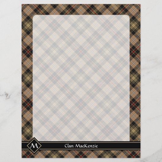 Prospectus 21,6 Cm X 24,94 Cm Clan MacKenzie Chasse Brown Tartan Flyer (Devant)
