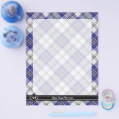 Prospectus 21,6 Cm X 24,94 Cm Clan MacPherson Robe Bleue Tartan Circulaire (Simple)