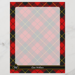 Prospectus 21,6 Cm X 24,94 Cm Clan Wallace Tartan Flyer