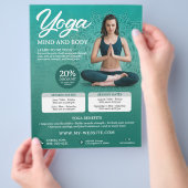 Prospectus 21,6 Cm X 24,94 Cm Classe de yoga vert (main)
