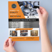 Prospectus 21,6 Cm X 24,94 Cm CNC Machines Company Jaune | Or (main)