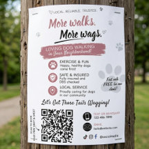 Code QR pour les dépliants d'entreprise de promena