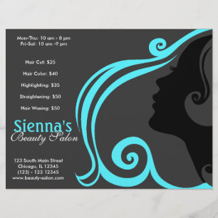 Prospectus 21,6 Cm X 24,94 Cm Coiffeur (turquoise)