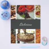 Prospectus 21,6 Cm X 24,94 Cm Collage de nourriture (Simple)