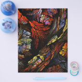 Prospectus 21,6 Cm X 24,94 Cm Colour Harmony Abstrait Art Flyer (Simple)