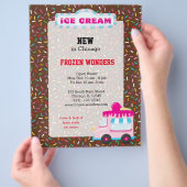 Prospectus 21,6 Cm X 24,94 Cm Commerce de crème glacée (main)