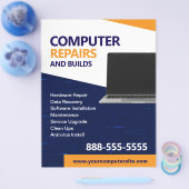 Prospectus 21,6 Cm X 24,94 Cm Computer Repairs and Maintenance Flyer Template (Simple)