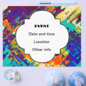 Prospectus 21,6 Cm X 24,94 Cm Conception abstraite de texture rétro (Simple)