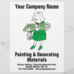 Prospectus 21,6 Cm X 24,94 Cm Conception des matériaux de peinture et de décorat