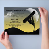 Prospectus 21,6 Cm X 24,94 Cm Concours de snowboard (main)