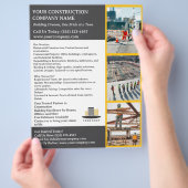 Prospectus 21,6 Cm X 24,94 Cm Constructeur ou société de construction moderne (main)