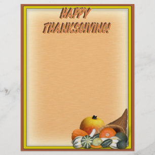 Prospectus 21,6 Cm X 24,94 Cm Cornucopia avec les ourdes d'automne