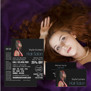 Prospectus 21,6 Cm X 24,94 Cm Couleur de cheveux tendance, coiffeur, publicité p