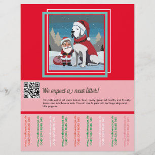 Prospectus 21,6 Cm X 24,94 Cm Couleurs vives flyer de vente Noël