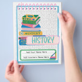 Prospectus 21,6 Cm X 24,94 Cm Couverture Classeur personnalisée | Conception mod (main)