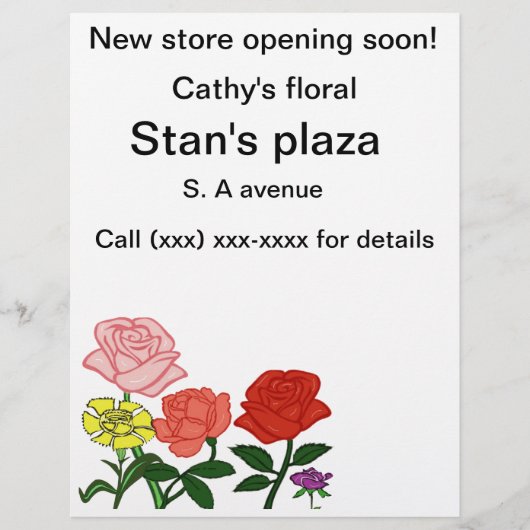 Prospectus 21,6 Cm X 24,94 Cm Créez votre Flyer (Devant)