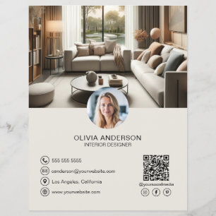 Prospectus 21,6 Cm X 24,94 Cm Créez votre propre code QR pour votre entreprise d
