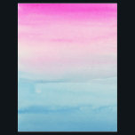 Prospectus 21,6 Cm X 24,94 Cm Créez Votre Propre Ombre Rose Et Bleu<br><div class="desc">Lavage aquarelle dégradé de couleurs vives rose et bleu. Customisez-le en ajoutant votre propre texte et/ou image !</div>