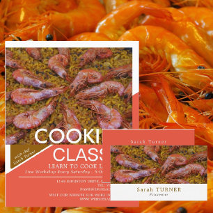Prospectus 21,6 Cm X 24,94 Cm Crevettes de fruits de mer, classes de Cuisines Pu