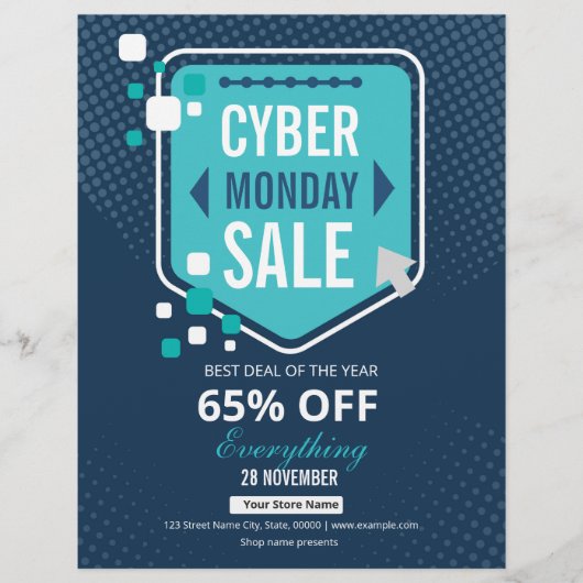 Prospectus 21,6 Cm X 24,94 Cm Cyber Monday Flyer (Devant)