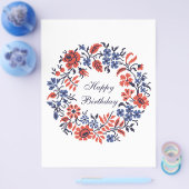 Prospectus 21,6 Cm X 24,94 Cm cycle de fleurs (Simple)
