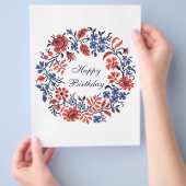 Prospectus 21,6 Cm X 24,94 Cm cycle de fleurs (main)